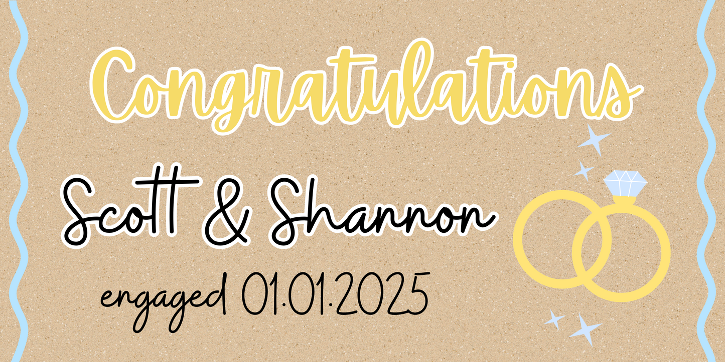 Engagement Party Banner