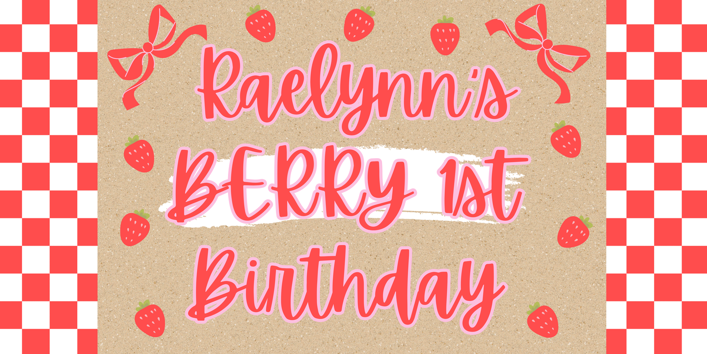 Berry Birthday Banner