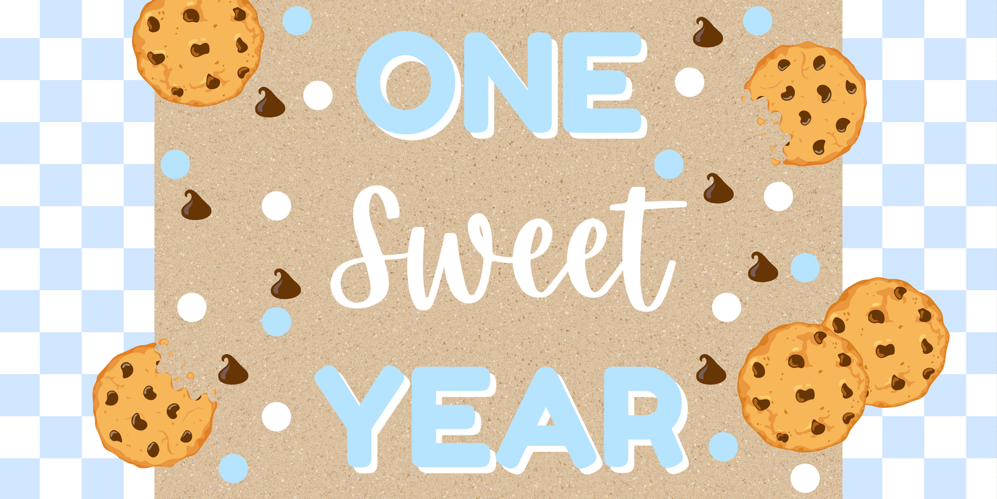 One Sweet Year Birthday Banner