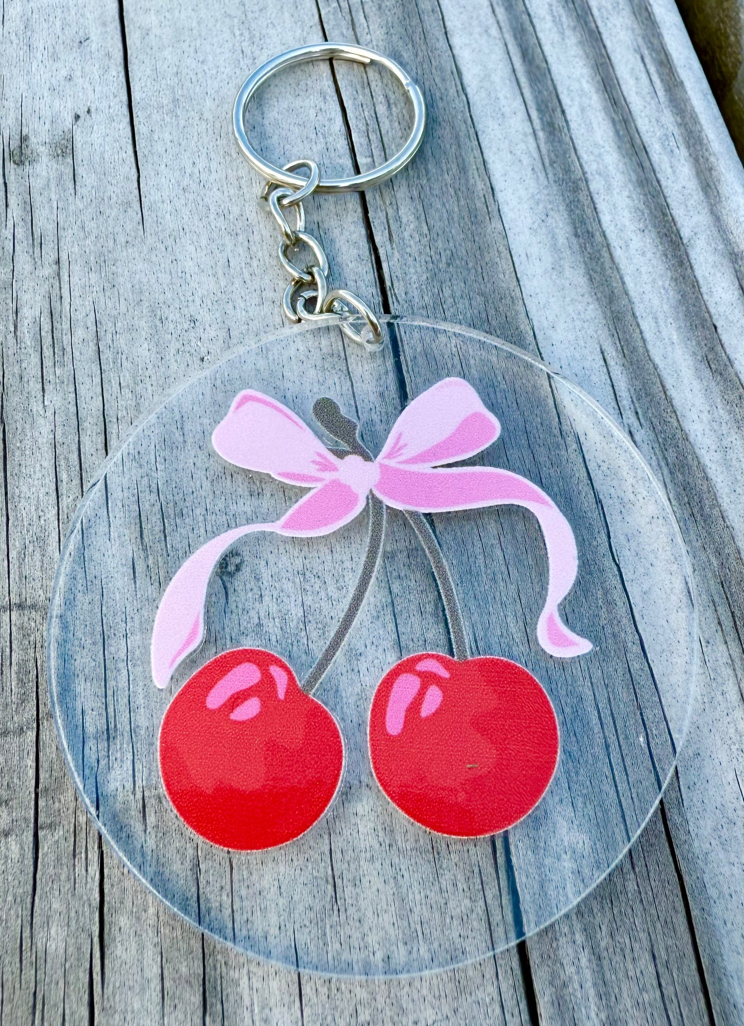Big Cheery Bow Key Chain