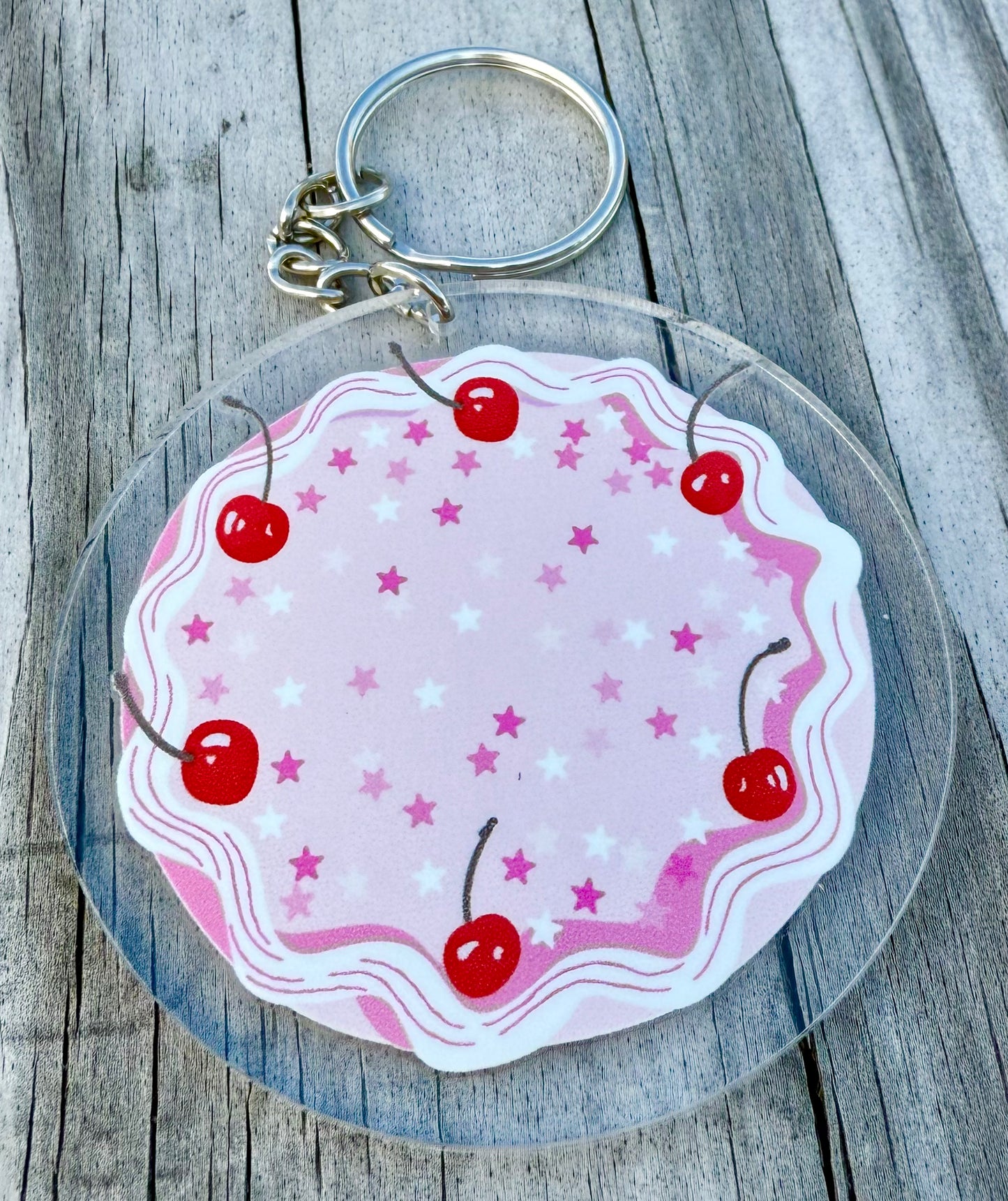Cherry Cake Key Chain